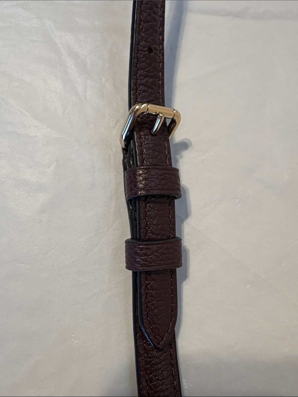Coach Oxblood Red Leather Strap with Gold Hardware - Picture 4 of 6